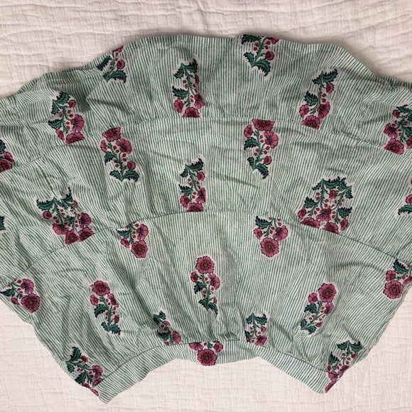 J. Crew Factory Dresses & Skirts - J. Crew Factory Green and Pink Floral Fabric